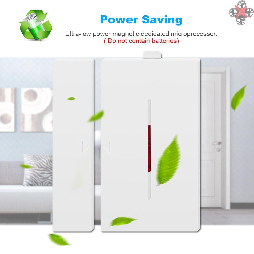 CTOY 5PCS SONOFF DW1 Sensor 433Mhz Door Window Alarm Sensor Wireless Automation Anti-Theft Alarm Compatible With RF Bridge For Smart Home Security Alarm System