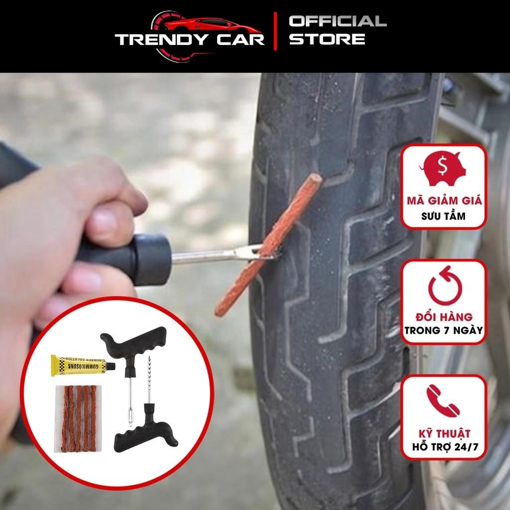 Bộ Dụng Cụ Vá Lốp Xe Không Xăm – Bộ Vá Lốp Ô Tô Dự Phòng Khẩn Cấp, Dùng Cho Xe Ô Tô ,Xe Máy Cứu hộ tiện dụng hỏa tốc
