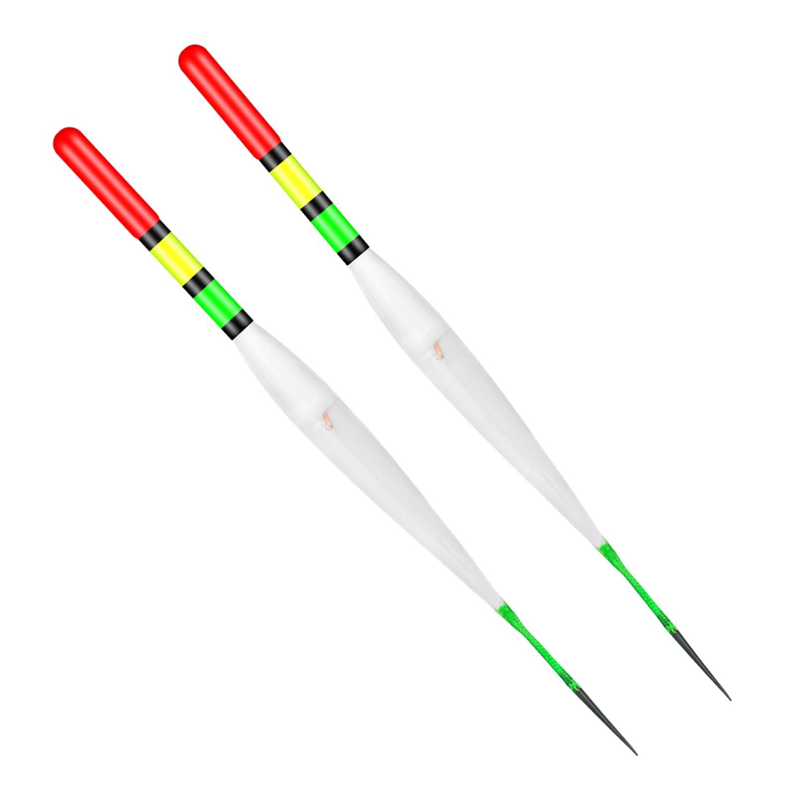 2x Night Fishing LED Floats, Fish Float Bobber Tackle Smart Luminous Fishing Buoy, Light up Bobbers Bite Reminder Alarm Electric Fishing Float