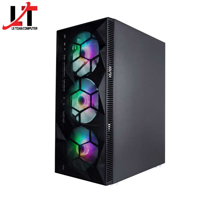 Case 1st Player X7 (Tặng 4 Fan RGB) (Đen) - Hàng chính hãng