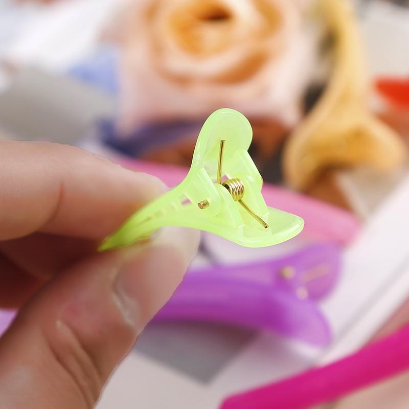 SET 10 Kẹp tóc mỏ vịt bằng nhựa trơn bóng đẹp