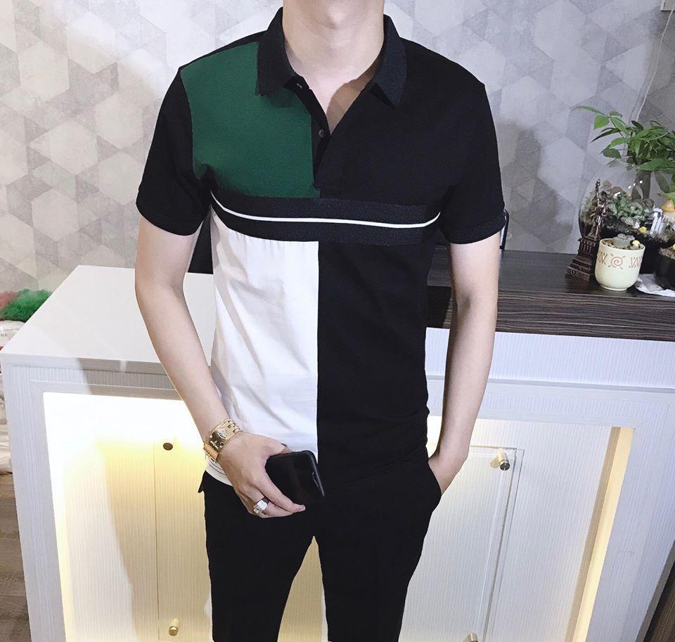 Áo Thun Nam Có Cổ Phối Màu FTM322 Thời Trang