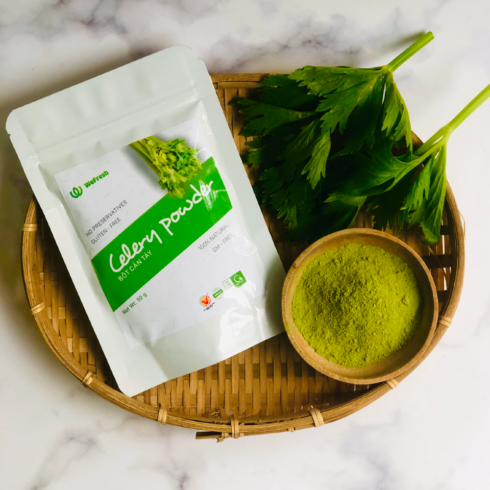 Combo 3 gói Bột Rau Sức Khỏe Quảng Thanh - Quà tặng ý nghĩa cho gia đình - Diếp cá 100g,Rau má 100g,Cần tây 50g