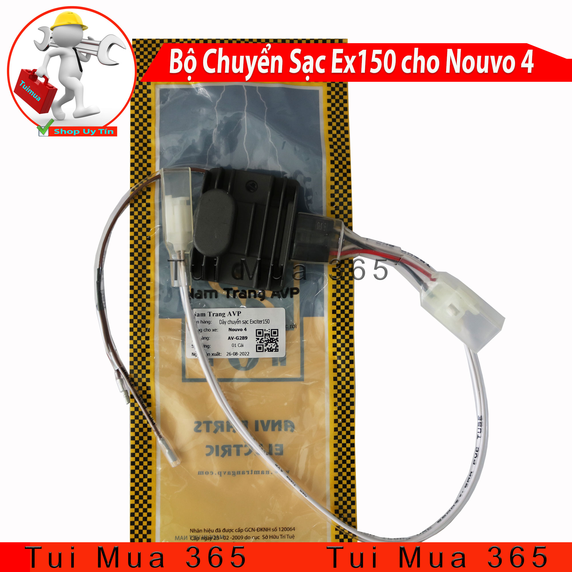 Bộ dây chuyển sạc Exciter 150 cho Nouvo 4, Nouvo LX