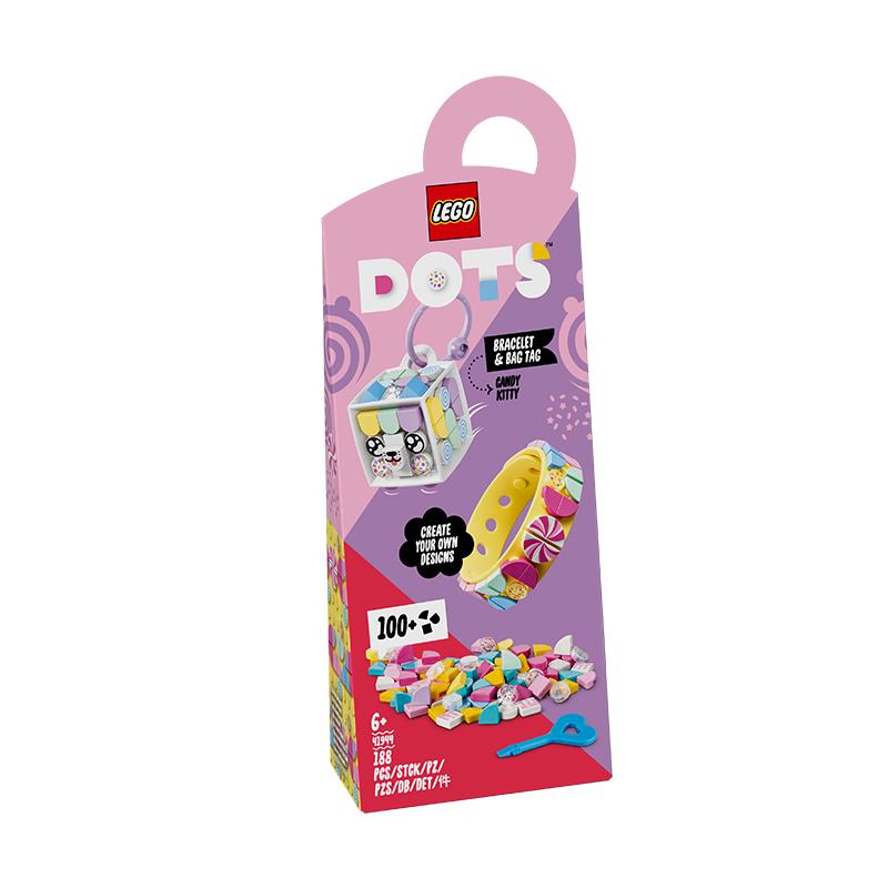 Đồ Chơi LEGO DOTS Vòng Tay Và Bảng Tên Mèo Kitty Dễ Thương 41944