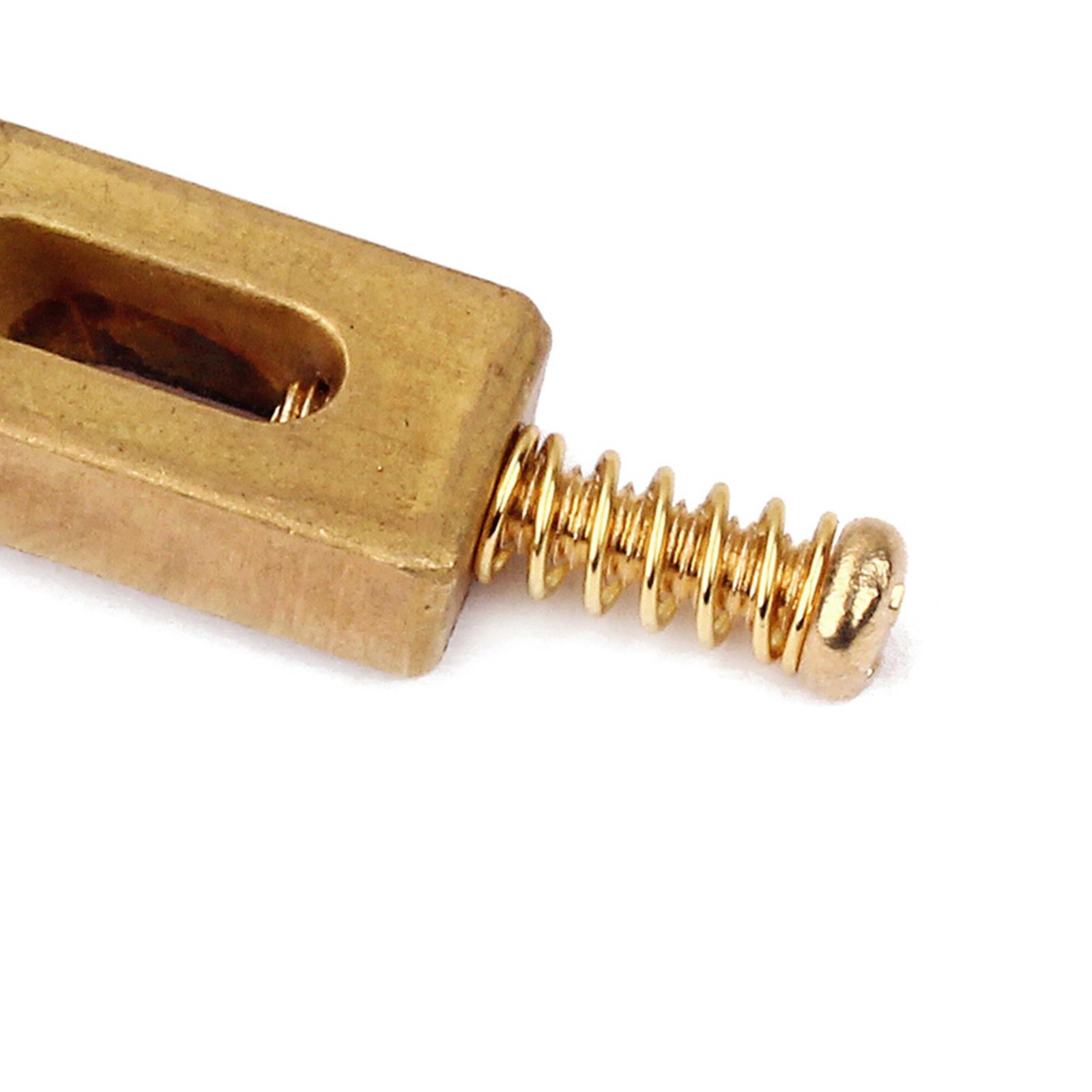 6pc/set Brass Gold Guitar Bridge Saddles fit for ST Electric Stringed Guitar Replacement