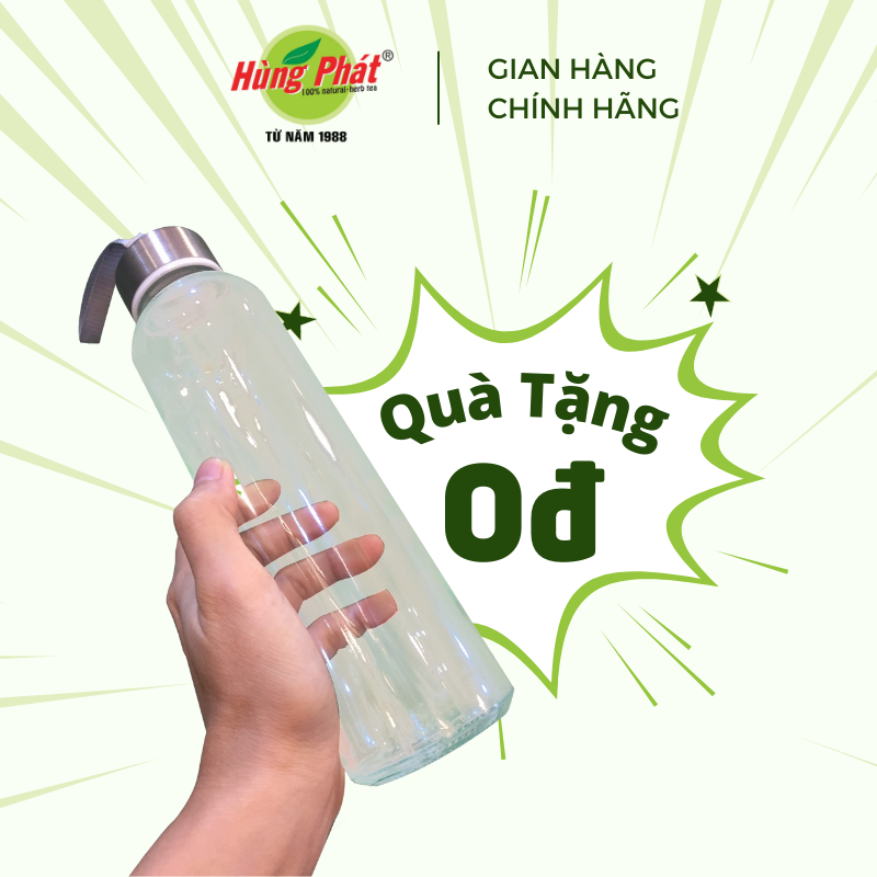BÌNH NƯỚC THỦY TINH HÙNG PHÁT 500ML