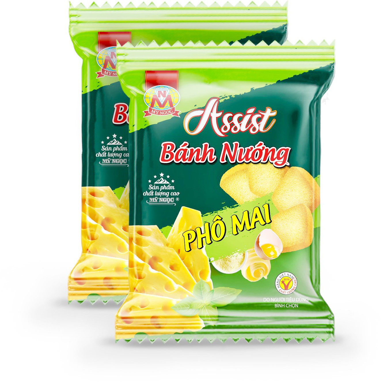 1 kg-2 Bánh nướng Assist VỊ PHÔ MAI MỸ NGỌC