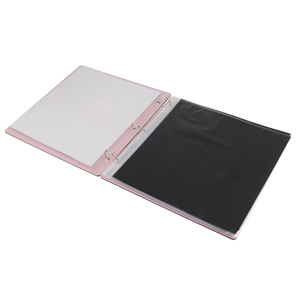 Scrapbook, 29 Black Pages Photo Album, 11.2 x 11.2 inch Great for Craft Paper DIY Anniversary, Wedding, Valentines Day Gifts