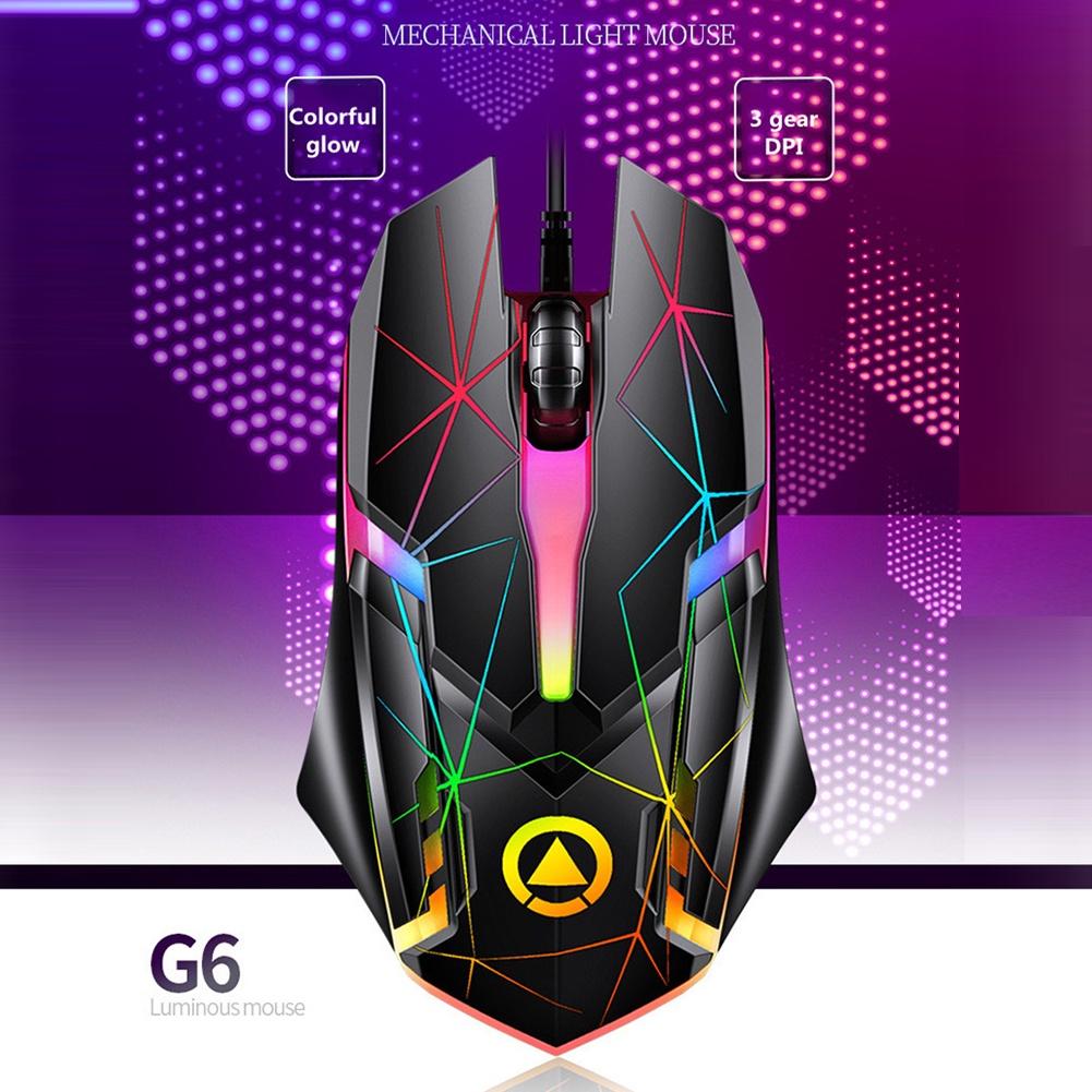Chuột Quang Chơi Game 3 Nút Bấm Có Đèn LED
