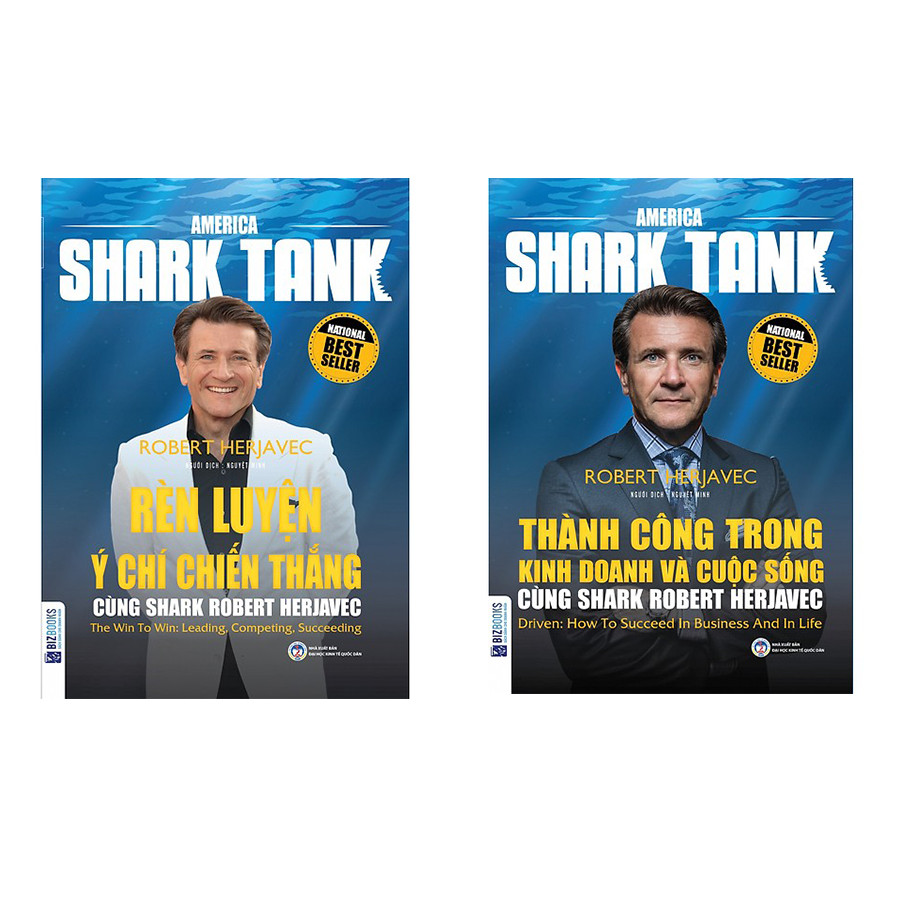 Combo sách Thành Công Trong Kinh Doanh Và Cuộc Sống, Rèn Luyện Ý Chí Chiến Thắng Cùng Shark Robert Herjavec và