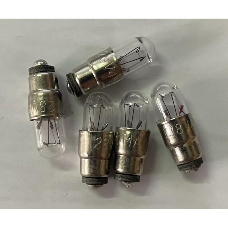 Compo 10 bóng tín hiệu Miniature Pilot Lamp S5.5 S18 24/28V 0.04A 5.5 x16mm - IMPA 790713