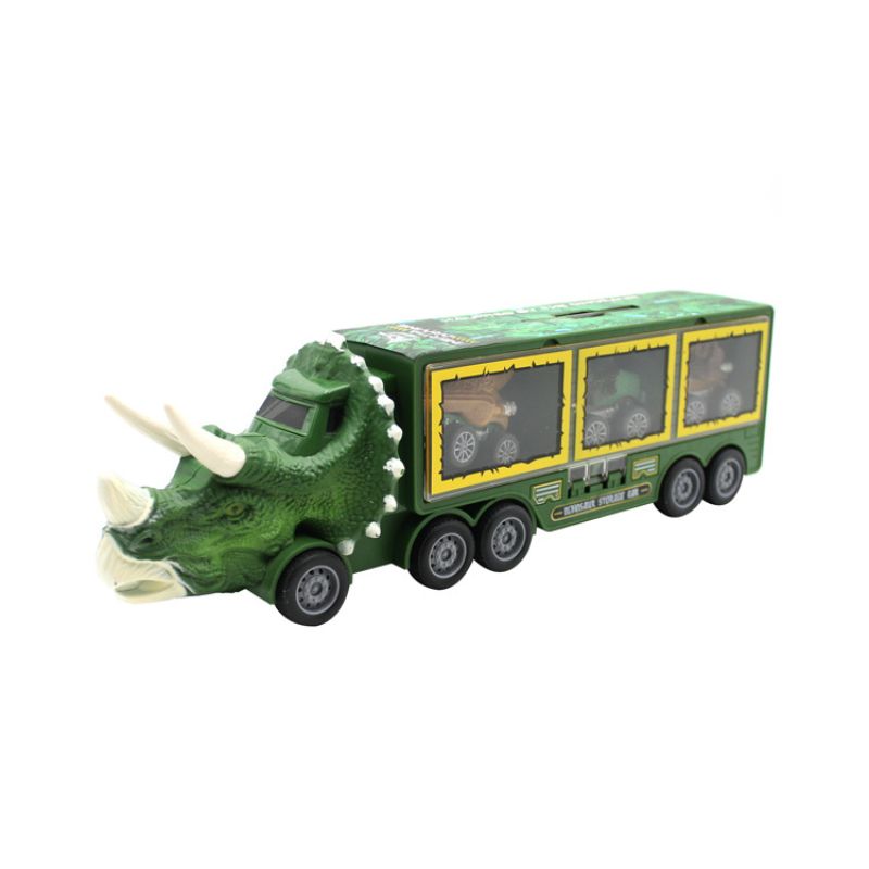 Đồ Chơi THE DINOS PARTY Biệt Đội Xe Tải Giải Cứu Khủng Long Xanh Lá 1300A