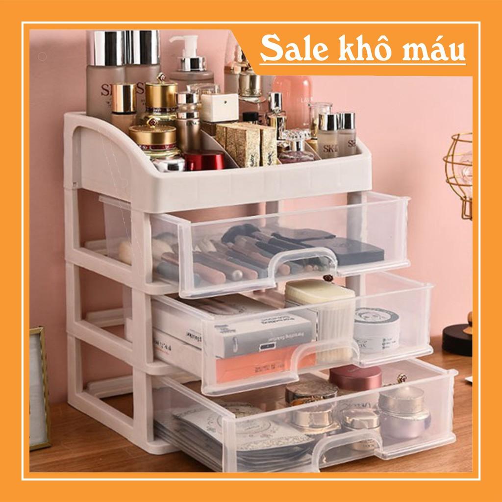 KỆ ĐỰNG MỸ PHẨM BẰNG NHỰA 4 TẦNG TRONG SUỐT