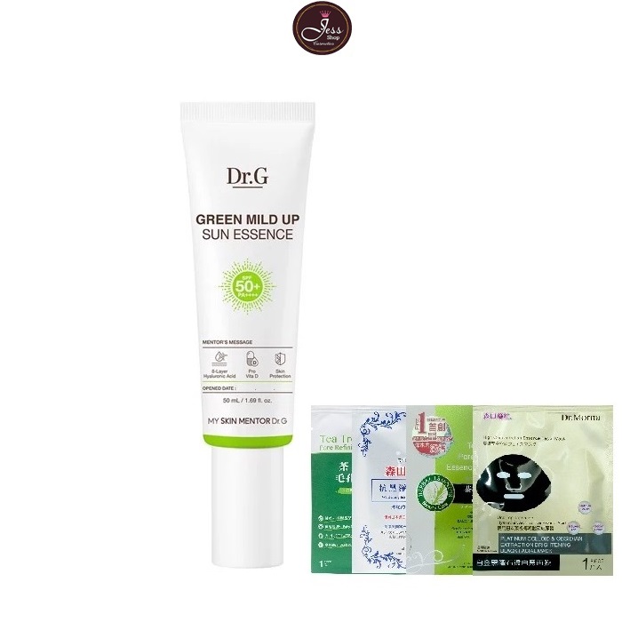 Kem Chống Nắng Dr.G Green Mild Up Sun Essence SPF50+ PA++++ 50ml + Tặng 1 Mặt Nạ Sexylook