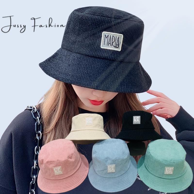 Nón Tai Bèo Nhung Gân Stay Real Jussy Fashion Phong Cách Mũ Bucket Chống Nắng Vành Cụp Unisex Hot Trend