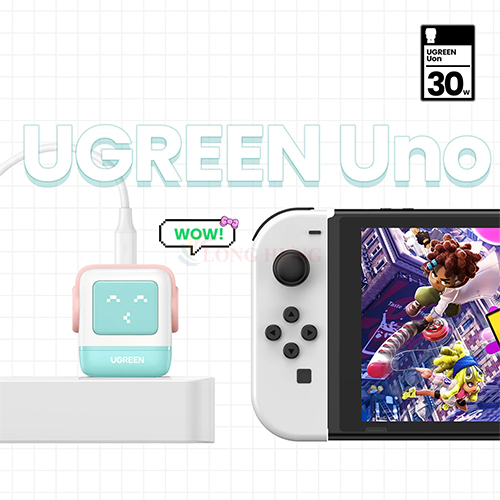 Cốc sạc Ugreen Uno RG GaN 1C Robot Fast Charger 30W CD359 - Hàng chính hãng