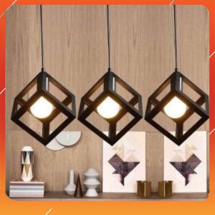 Đèn thả trần trang trí quán cà phê trang trí shop HL123 hinh vuông, hình trụ, hình tam giác