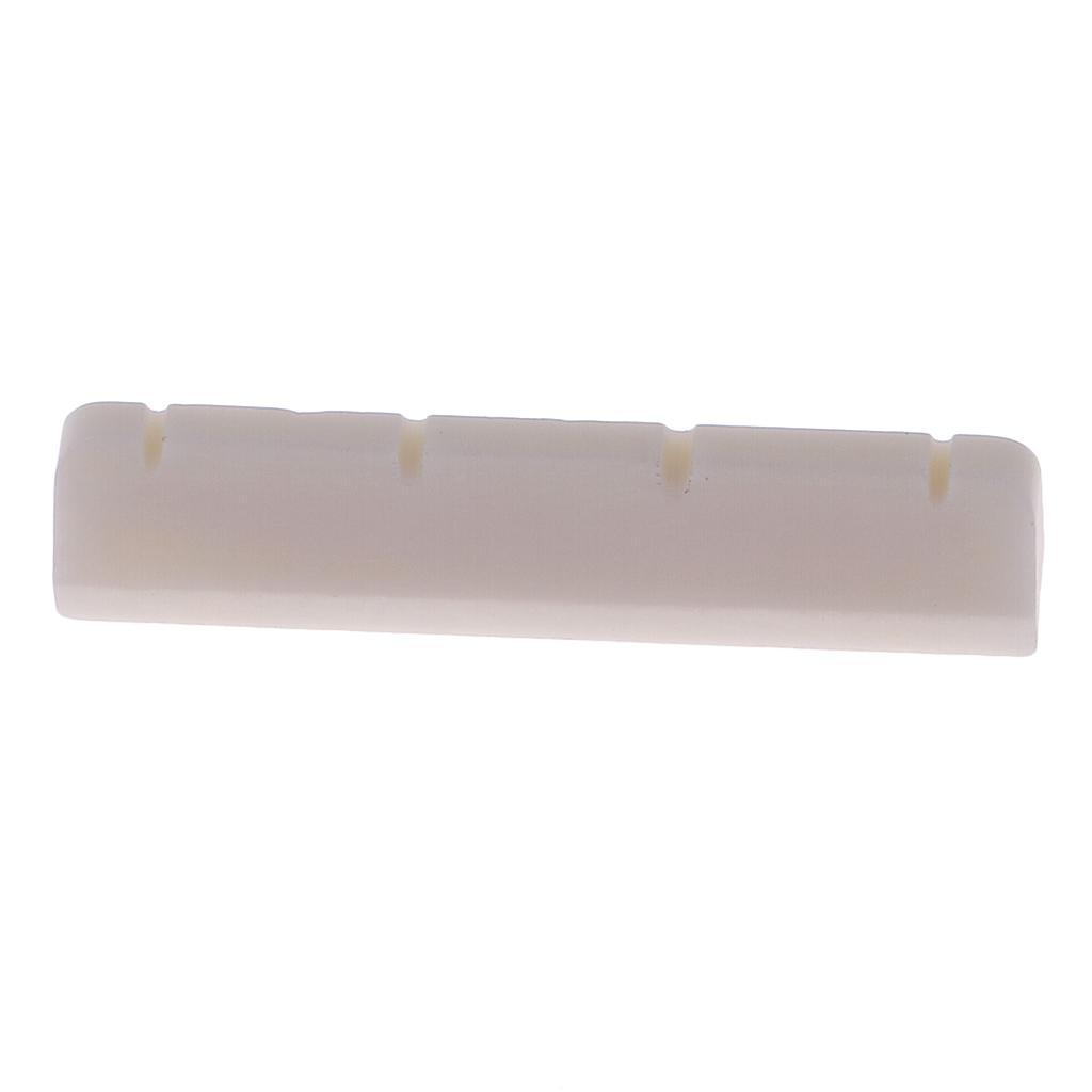 Instrument Guitar Bridge Parts Saddle Nut Set Slotted for Ukulele Accessory