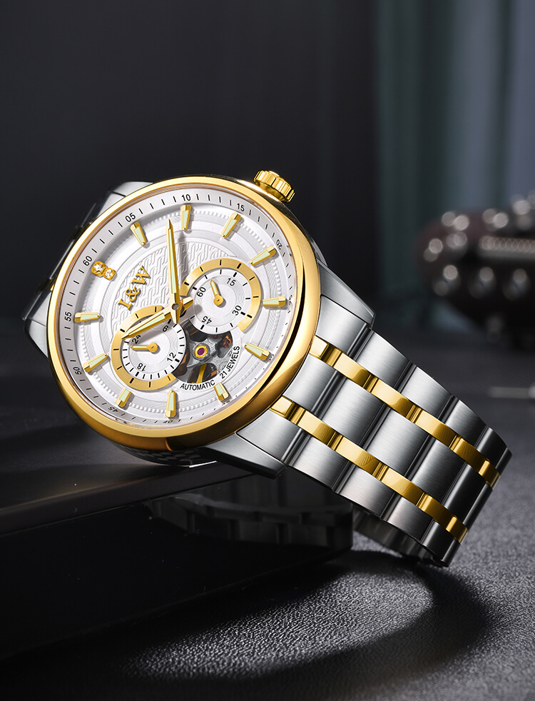 Đồng hồ nam chính hãng IW CARNIVAL IW627G-1 Kính sapphire ,chống xước ,Chống nước 30m ,Bảo hành 24 tháng,Máy cơ ,dây kim loại thép không gỉ 316L, thiết kế đơn giản dễ đeo