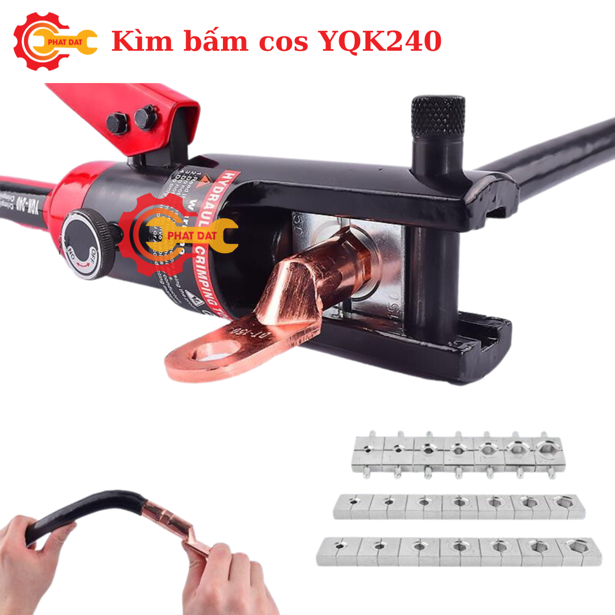 Kìm bấm cốt thủy lực YQK240