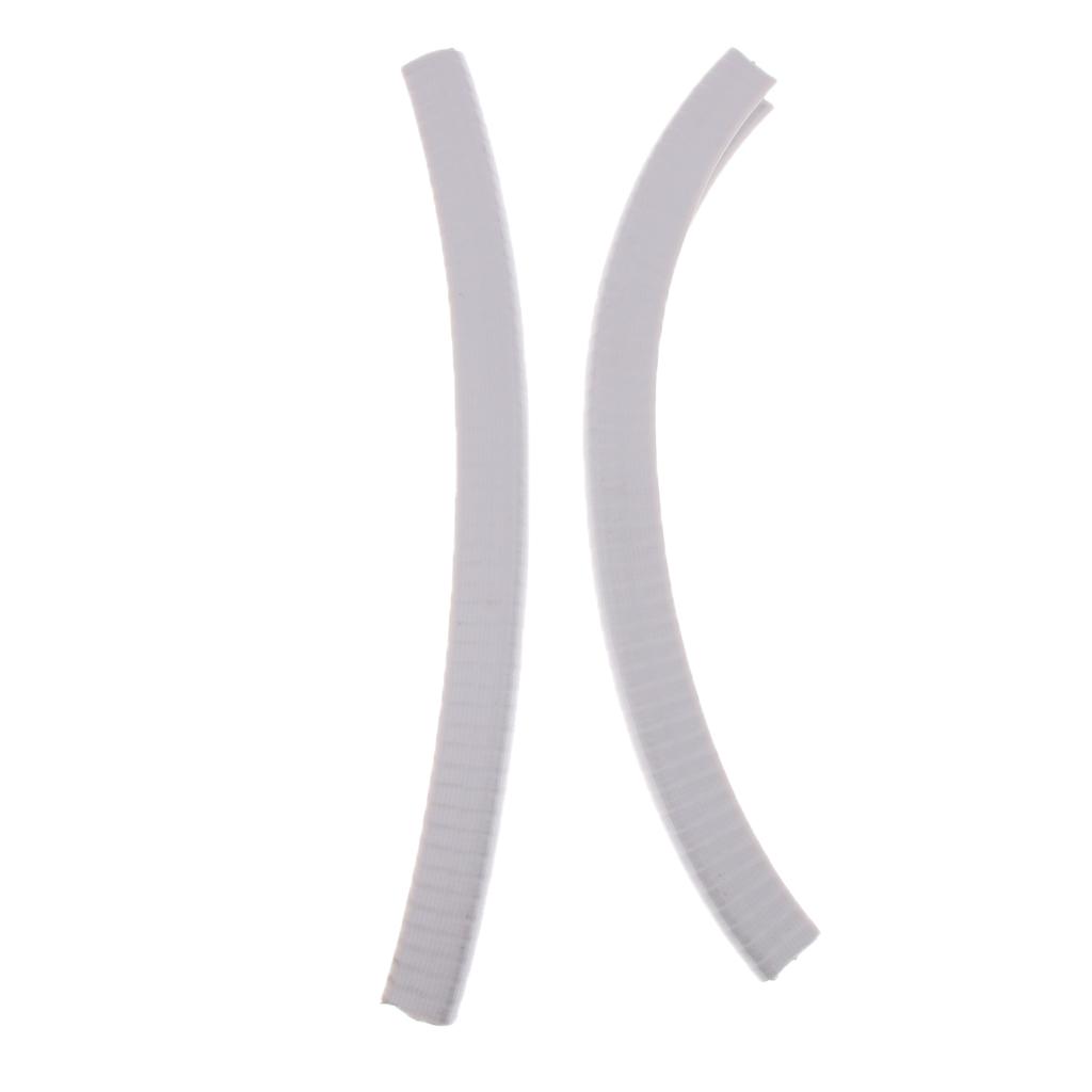 2pcs Rubber Strip Deck Guard Gear for Longboard Skateboard Protection Black