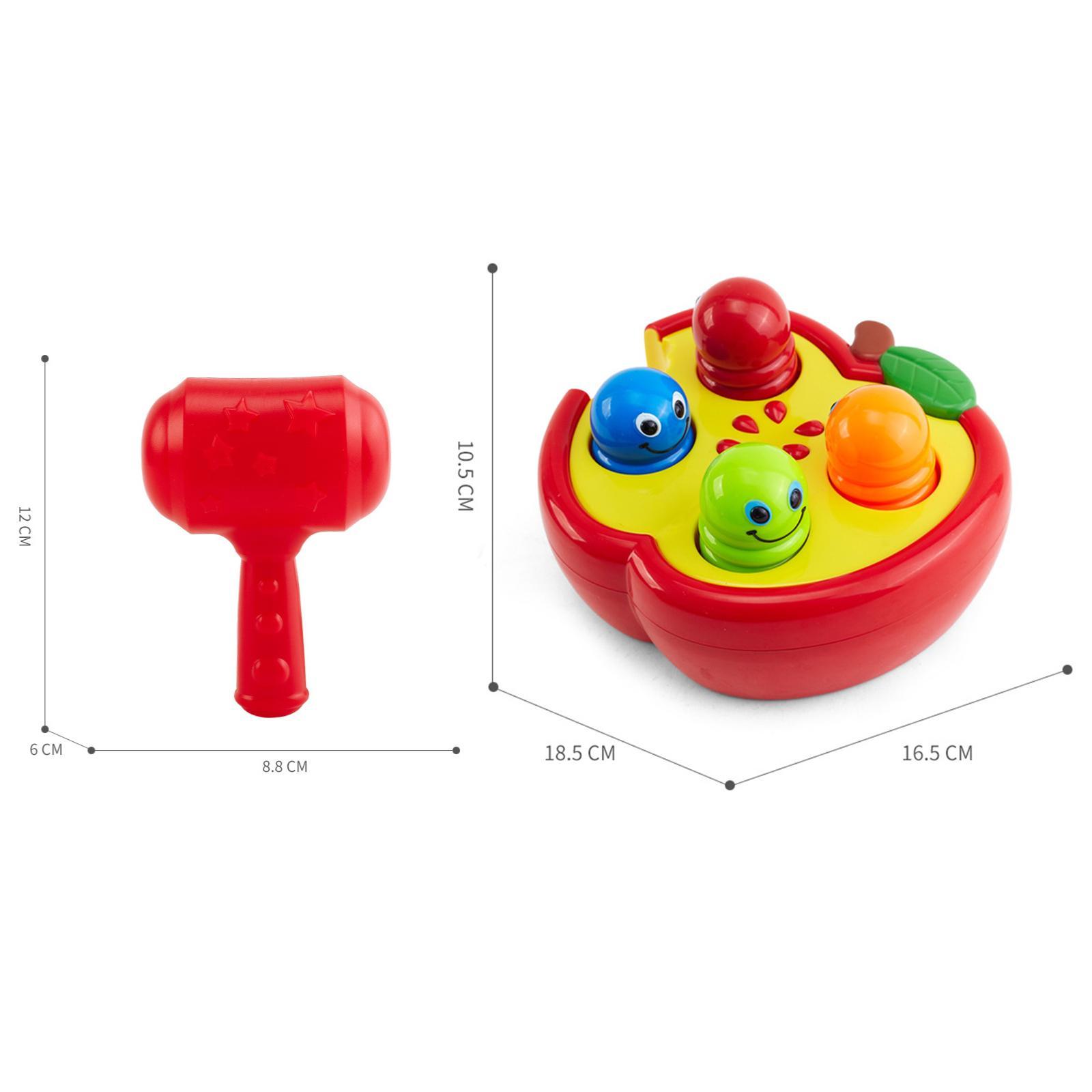 Cartoon Pounding Toy Learning Educational Toy Game Color Recognition Toy for Kids Girl Toddlers Boys Gifts