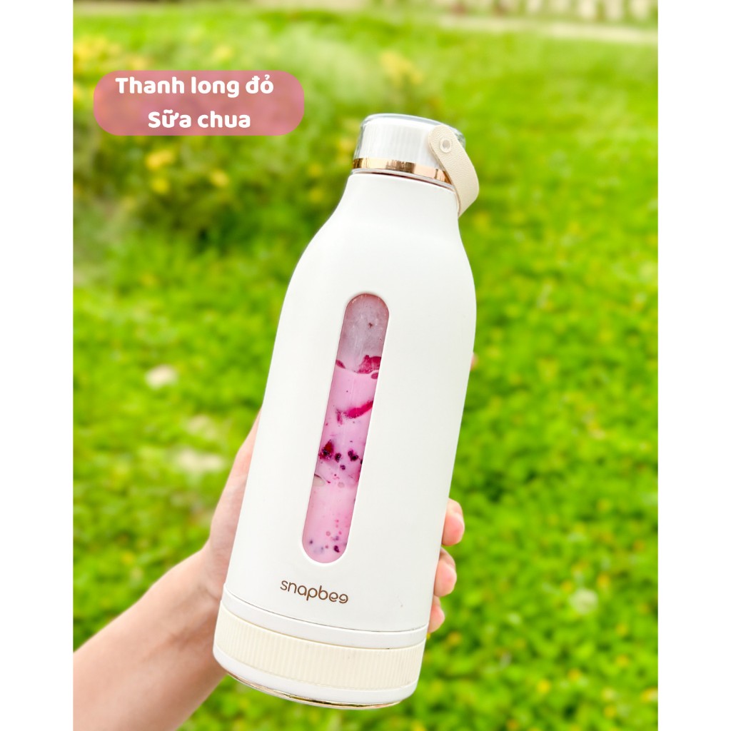 Máy xay sinh tố cầm tay Snapbee PJ400 tiện lợi, dễ dàng mang theo tặng kèm túi vải - Hàng chính hãng