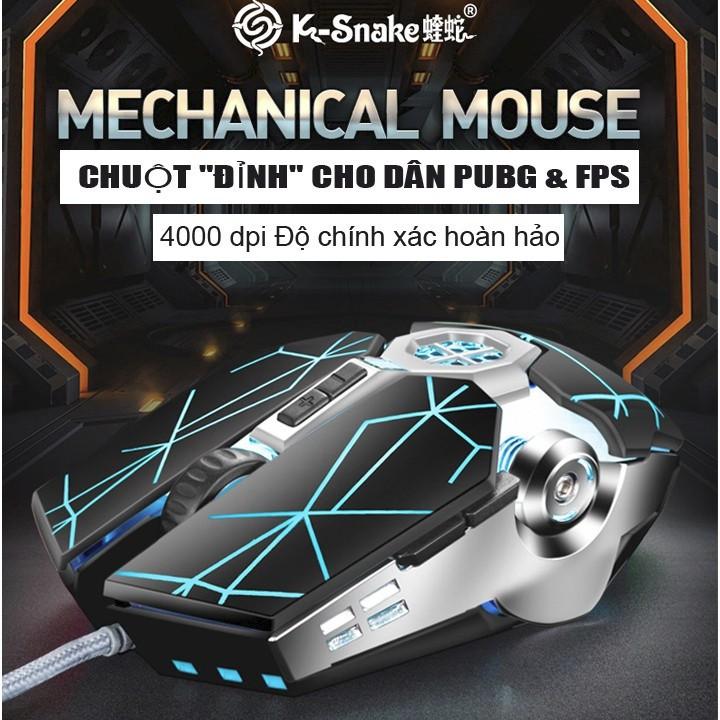 Chuột chuyên game K-SNAKE Q7 CHUỘT ĐỈNH CHO DÂN PUBG &amp; FPS