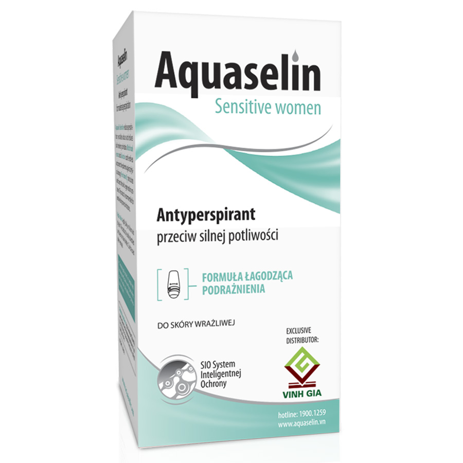 Lăn Nách Dành Cho Nữ Aquaselin Sensitive Women Antiperspirant For Moderate Perspiration 50ml - 3934