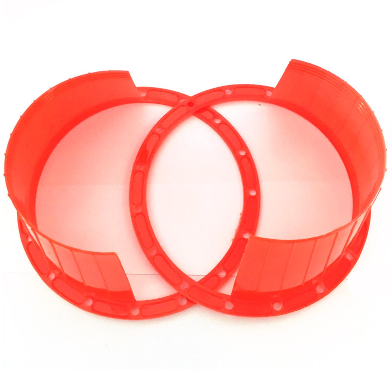 1 Pair Waterproof Car Audio 6.5'' Dia Speaker Spacers Extender Rings Red