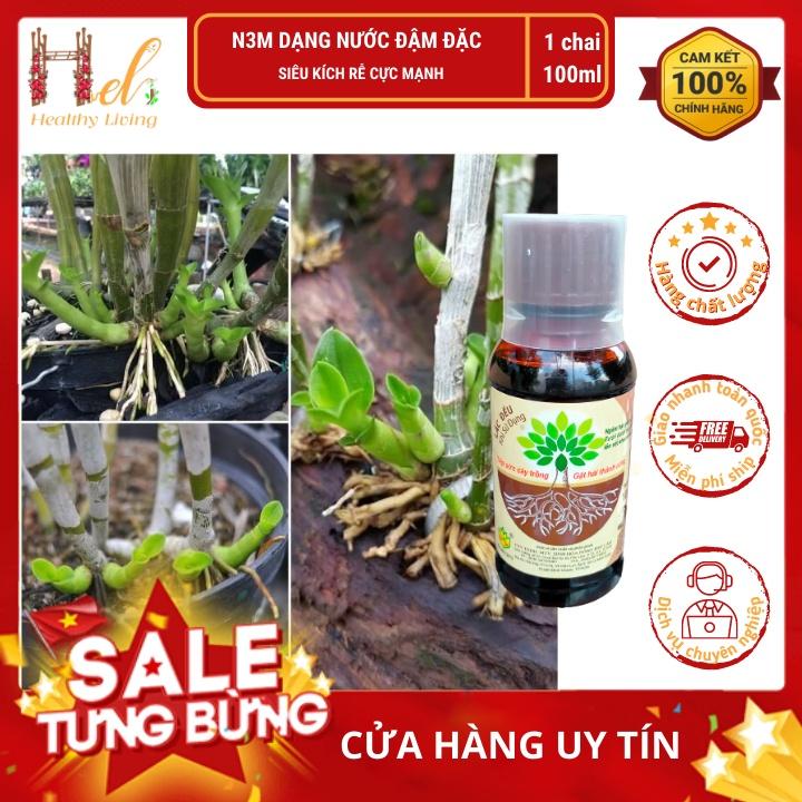 Phân Bón Ra Rễ Cực Mạnh N3M Dạng Nước Chai 100 mL