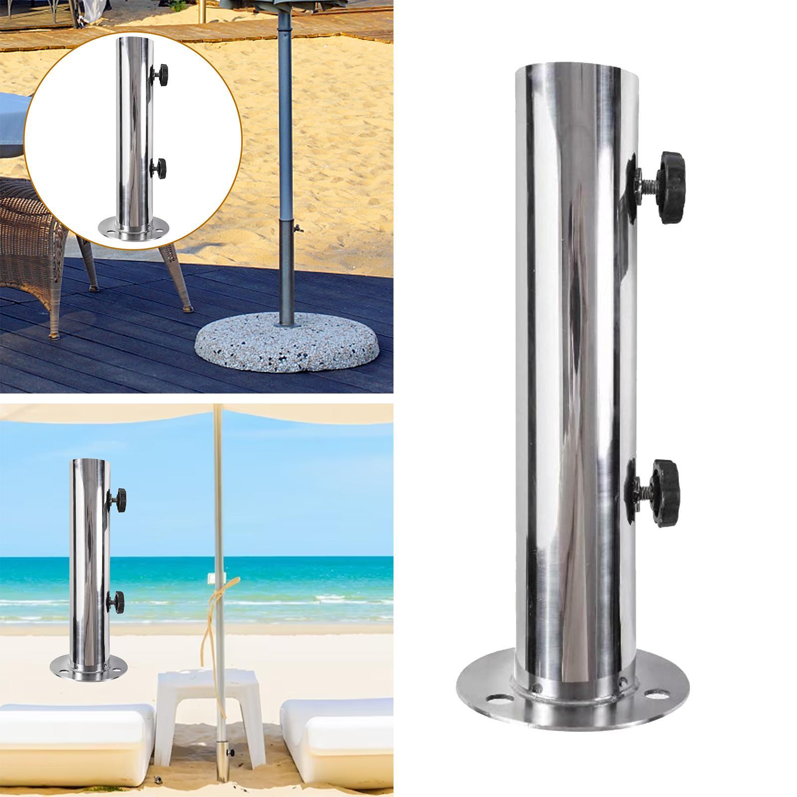 Deck Umbrella Base Stand Umbrella Mount Replacement Parasol Umbrella Clamp Sun Umbrella Holder for Pontoons Docks Beach Backyard