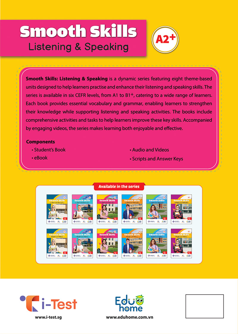 Sách - Dtpbooks - Smooth Skills Listening & Speaking A2+