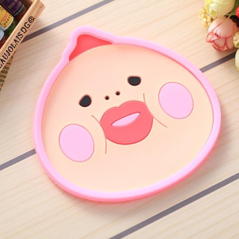 Cartoon Heat-resistant Tableware Pot Mat Coaster Silicone Mat Coaster Non-slip Pot Holder Table Placemat Kitchen Accessories
