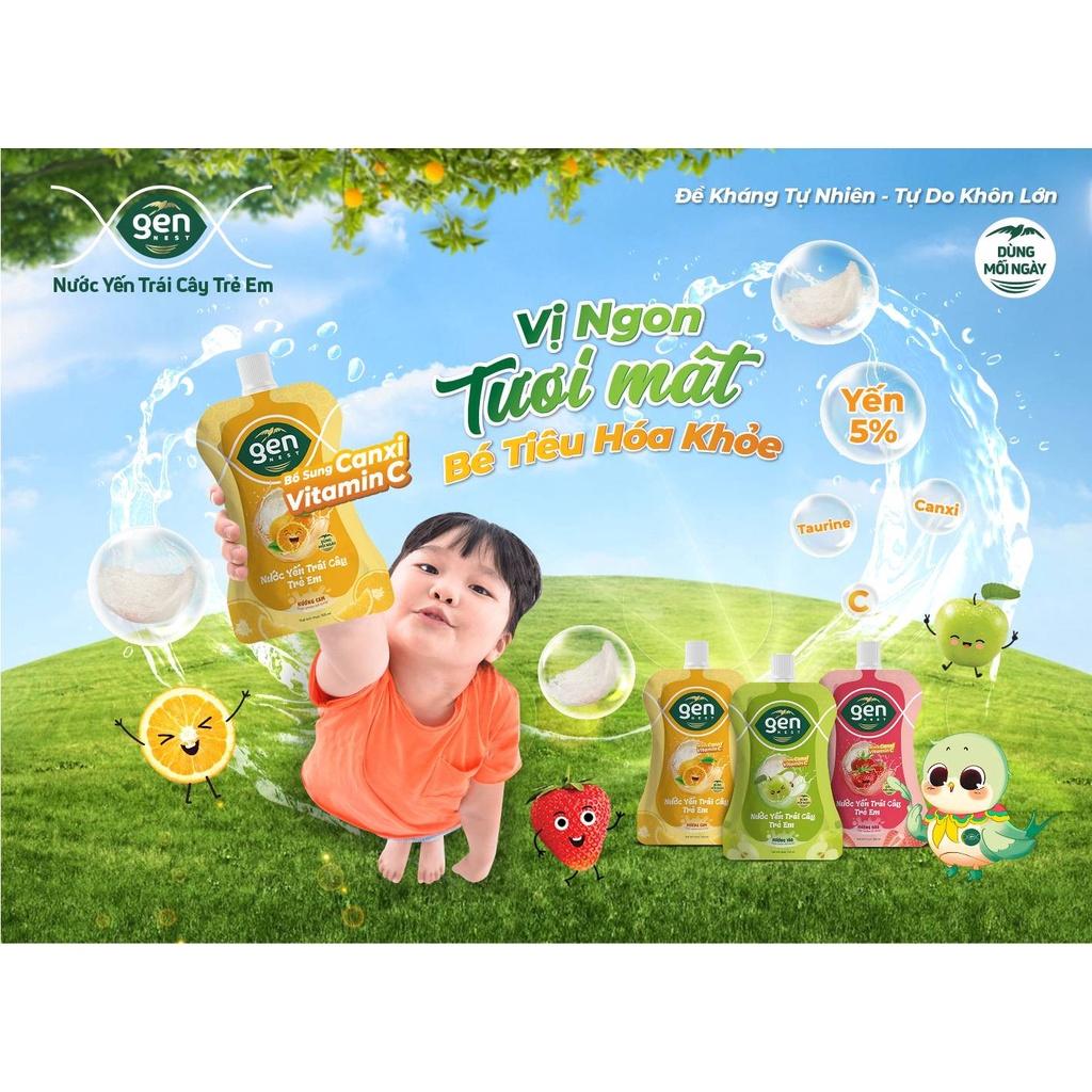 Combo 10 Túi Nước Yến Sào Trẻ Em gen NEST vị trái cây