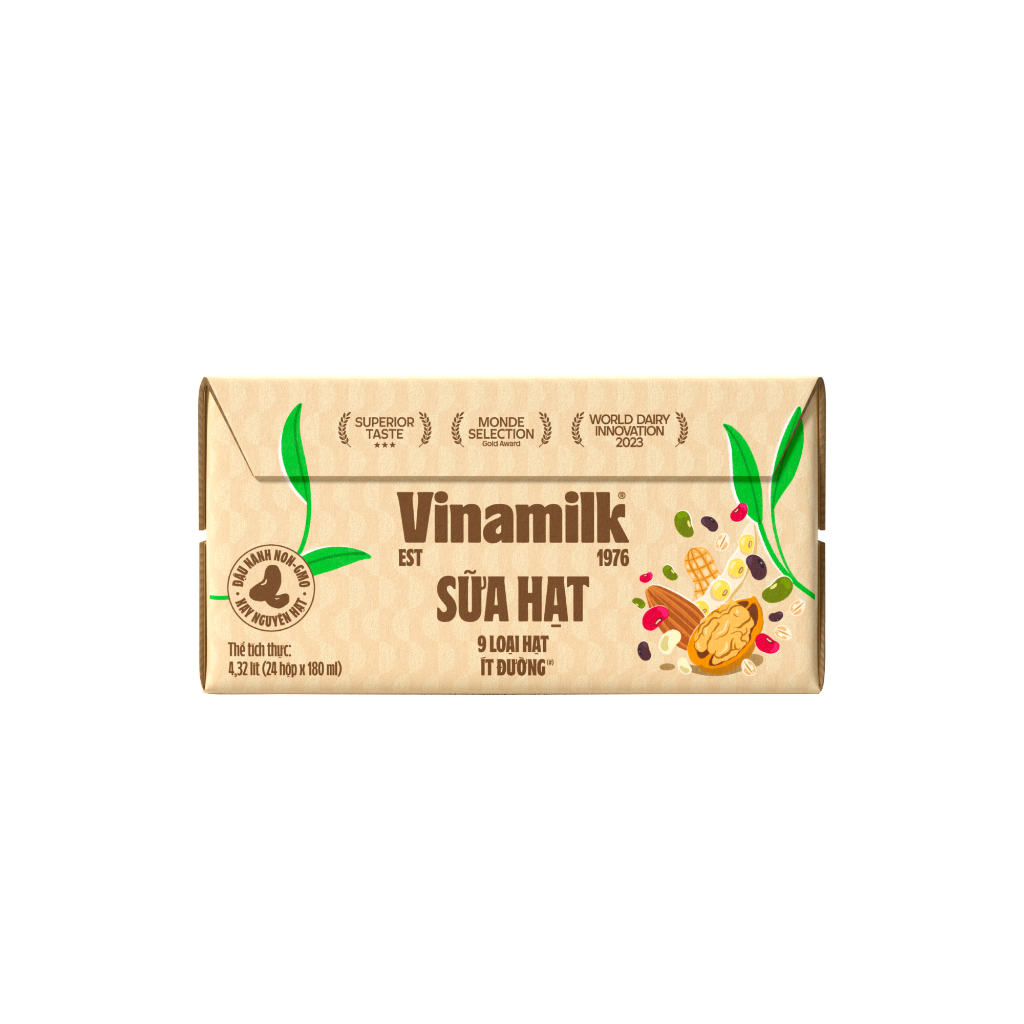 Thùng 24 hộp Sữa 9 loại hạt Vinamilk Super Nut Super Nut - hộp 180ml