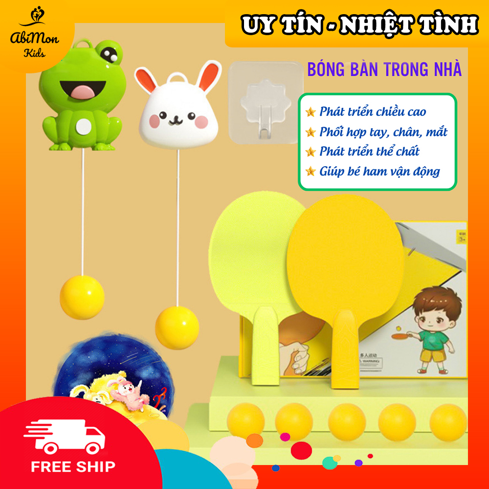 Đồ Chơi Vận Động - Bóng Bàn Treo Tường Cho Bé || Montessori cao cấp || Đồ chơi Gỗ - Giáo Dục - An toàn - Thông minh
