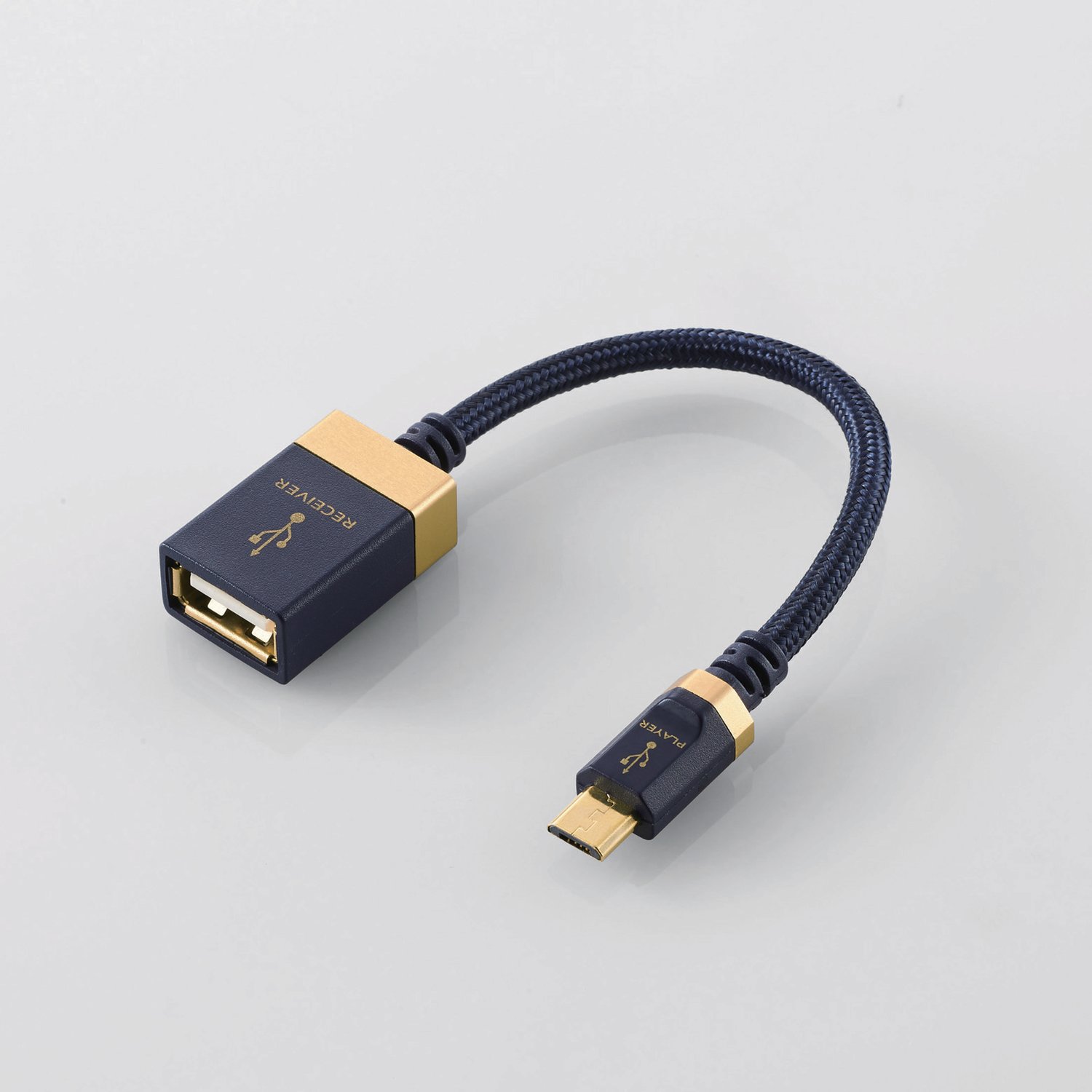 Cáp OTG USB (micro B - A) Elecom DH-MBAF01 - Hàng chính hãng