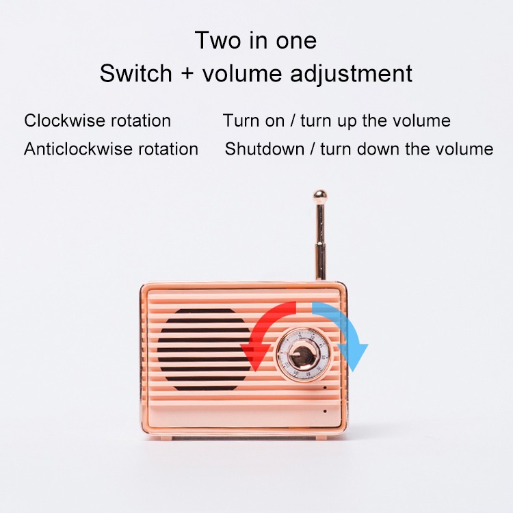 Loa Bluetooth Hình Chiếc Radio Cổ Nhỏ, Xinh