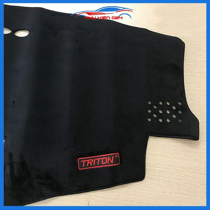 Thảm taplo xe ô tô Triton 2015-2016-2017-2018-2019-2020-2021 chống nắng nóng làm mát xe mở rộng tầm nhìn