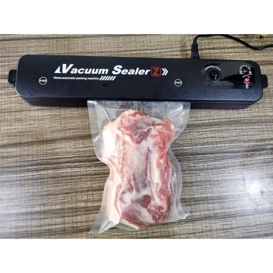 Máy Hút Chân Không Thực Phẩm Kèm Hàn Miệng Túi Vacuum Sealer ( tặng 10 túi hút )