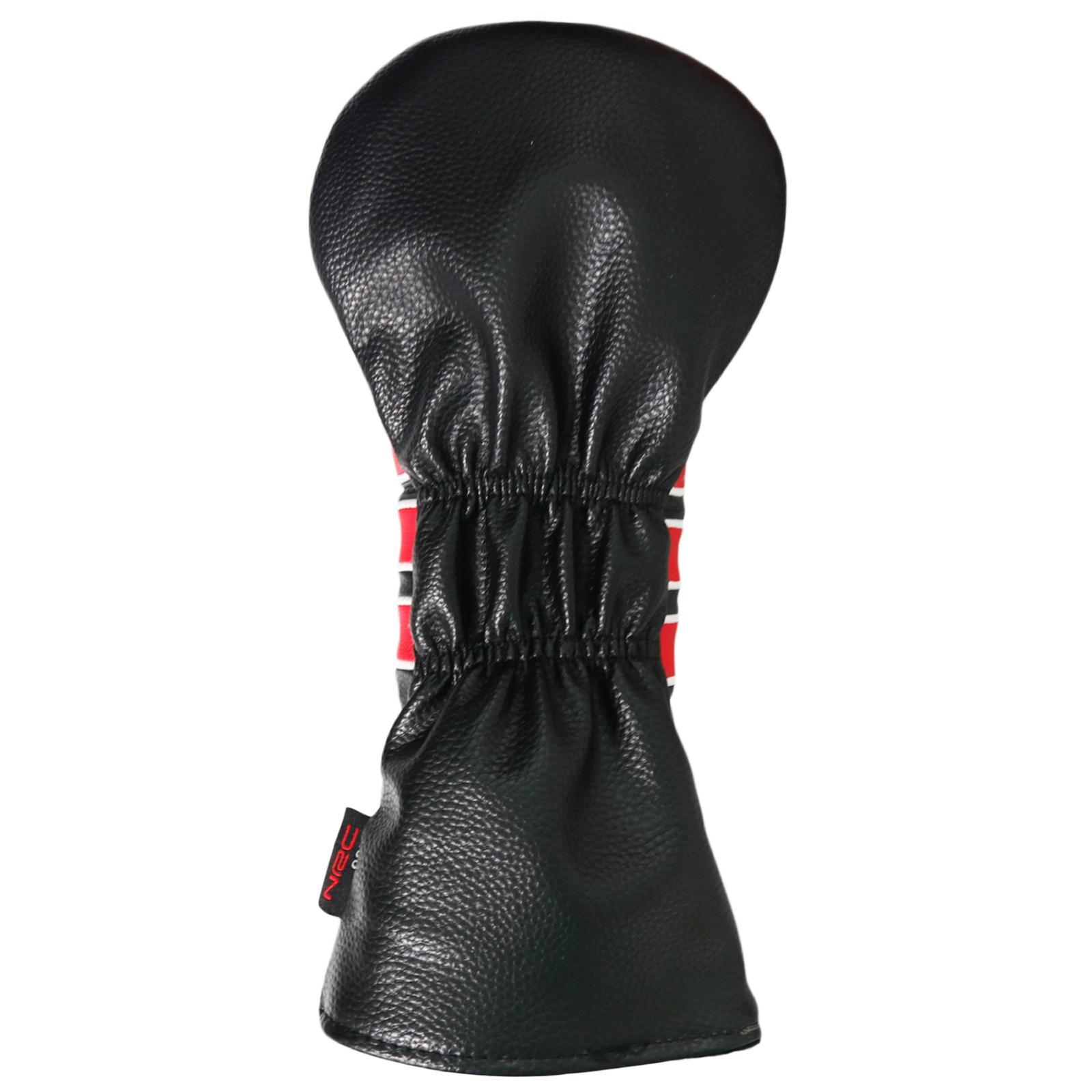 6x PU Golf Wood Headcover Club Drivers Head Covers Club Covers