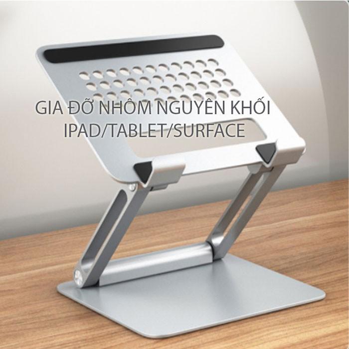 Giá đỡ Nhôm Tablet/Ipad/Surface/Wacom cắt CNC Nguyên Khối Cứng Chắc