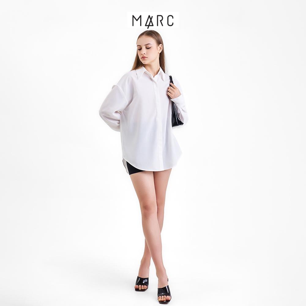 Áo sơ mi nữ form rộng oversize cơ bản tay dài MARC FASHION CBMH092022