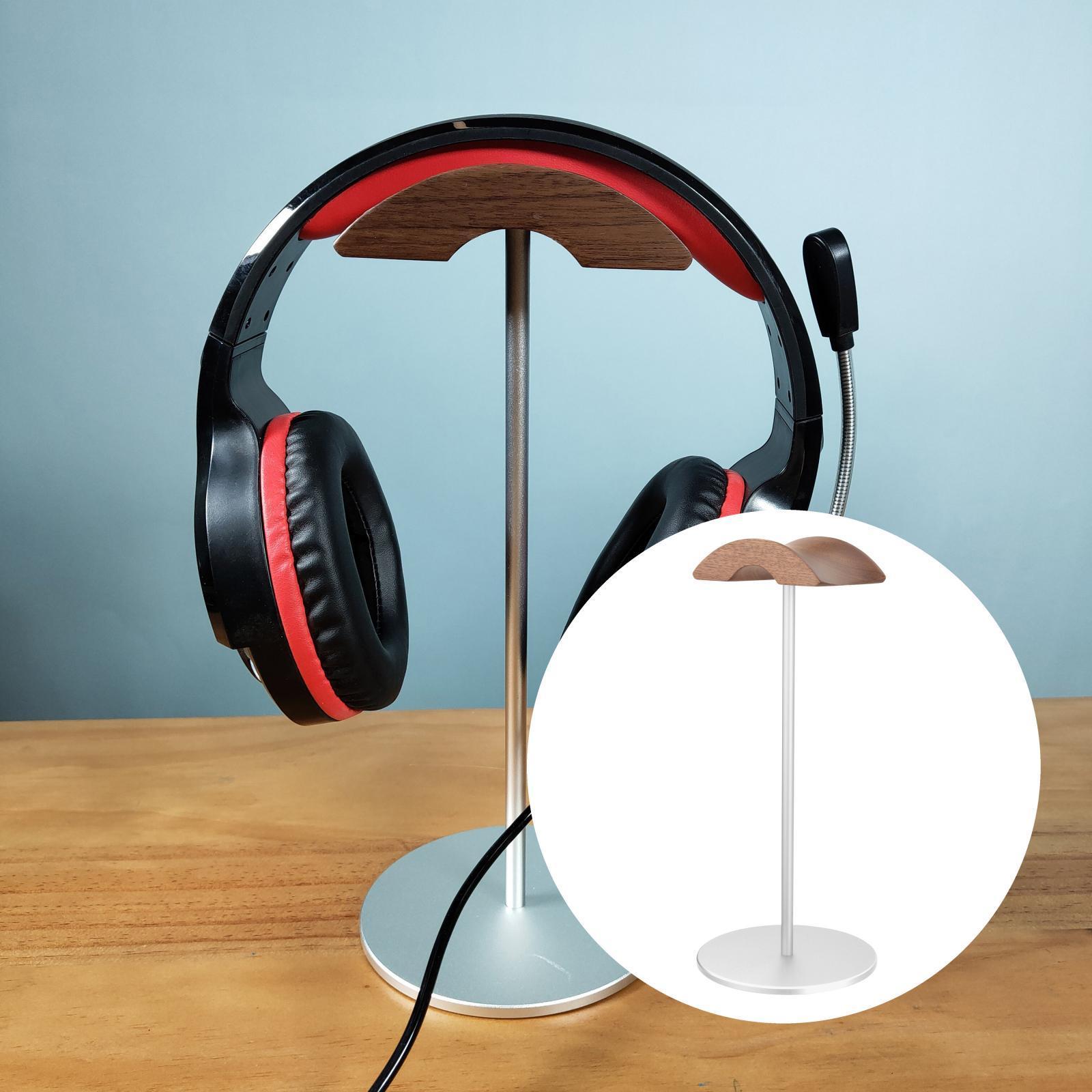 Headphone Stand Natural Wood  Mount for Headphones