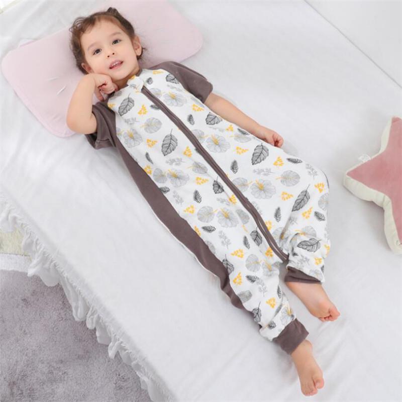 Tre Cotton Muslin Túi Ngủ Cho Bé Cách Nhau Chân Trẻ Em Ngủ Bao Mùa Hè Thoáng Khí Cho Bé Kids Túi Ngủ Đồ Ngủ Bộ Đồ Ngủ