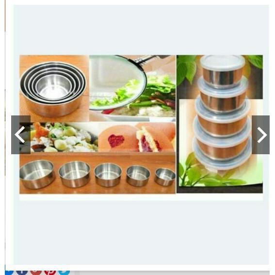Bộ 5 Bát Inox Có Nắp Đậy Tiện Ích - Vận Chuyển Miễn Phí Toàn Quốc
