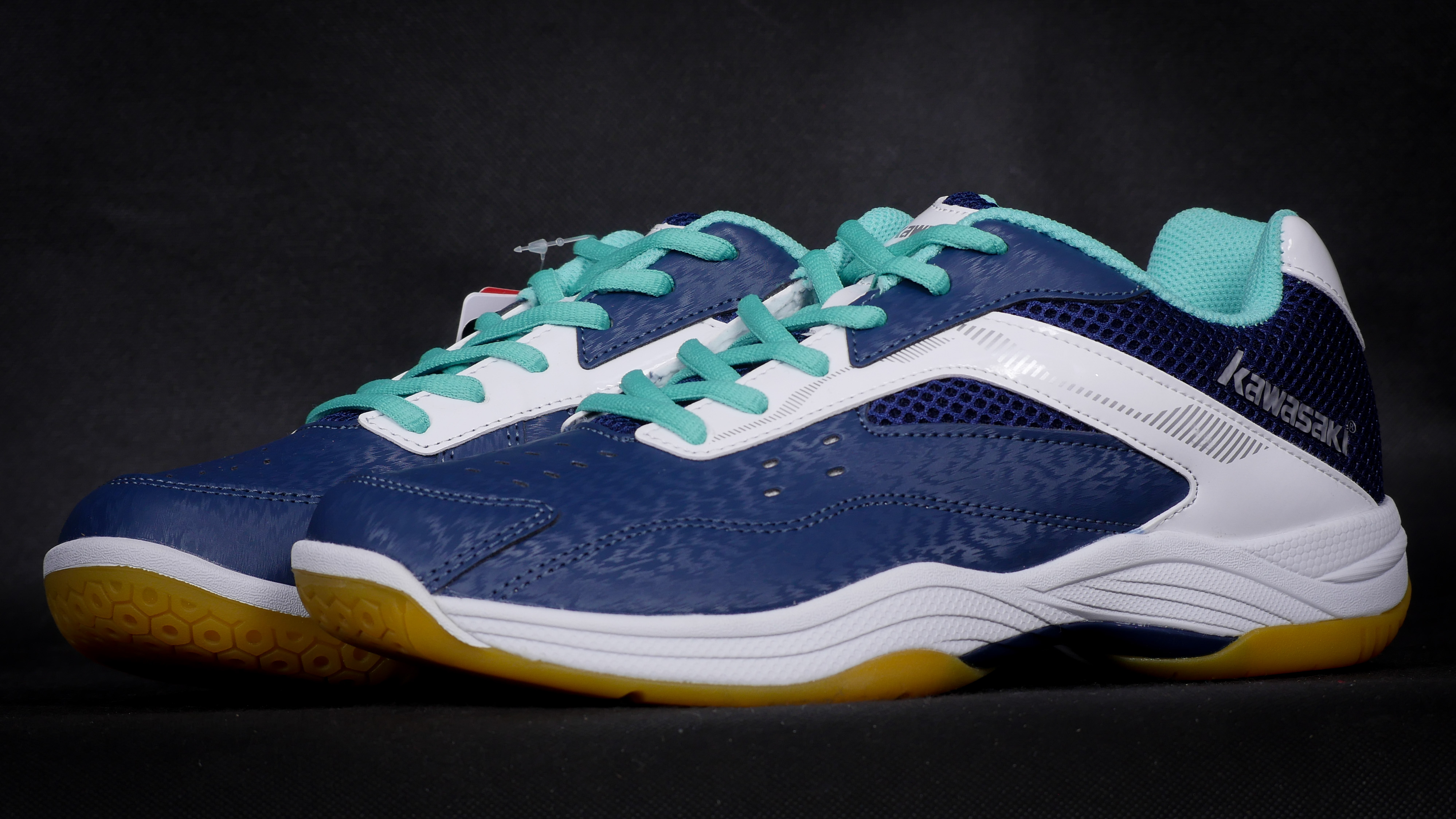 Giày Cầu Lông awasaki K086 Xanh Nhạt - Đế Kép Form Ôm Chân