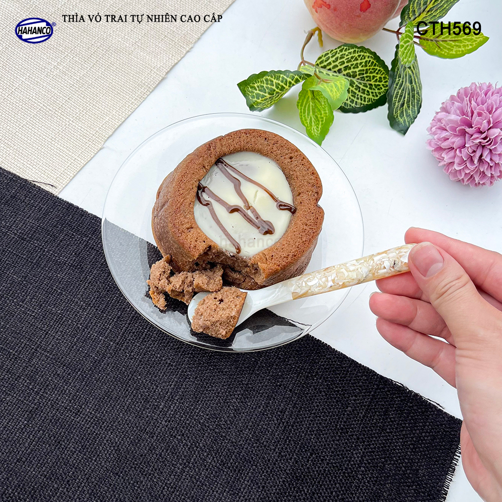 Thìa Cafe Làm Từ Vỏ Trai Cán Ôc Xà Cừ Xuất Nhật Thiết Kế Tinh Tế - HAHANCO - CTH569